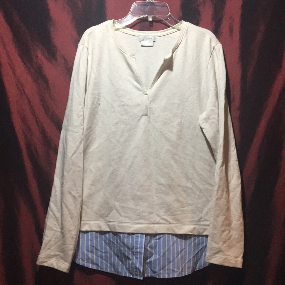 Casual classic off white shirt